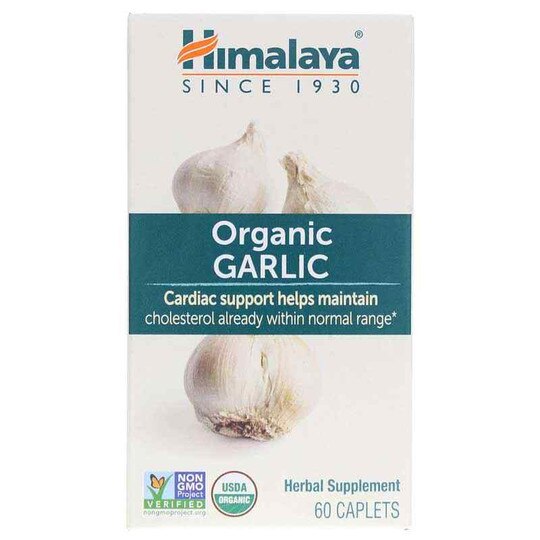 Organic Garlic, 60 Caplets, HM