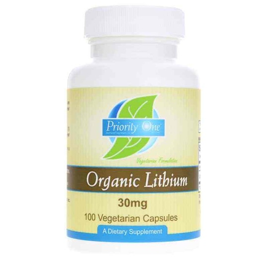 Organic Lithium (Orotate) 30 Mg, 100 Veg Capsules, PRTO