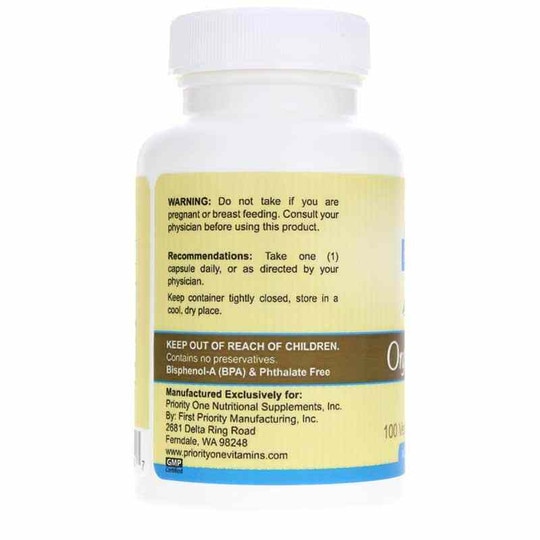 Organic Lithium (Orotate) 30 Mg, 100 Veg Capsules, PRTO