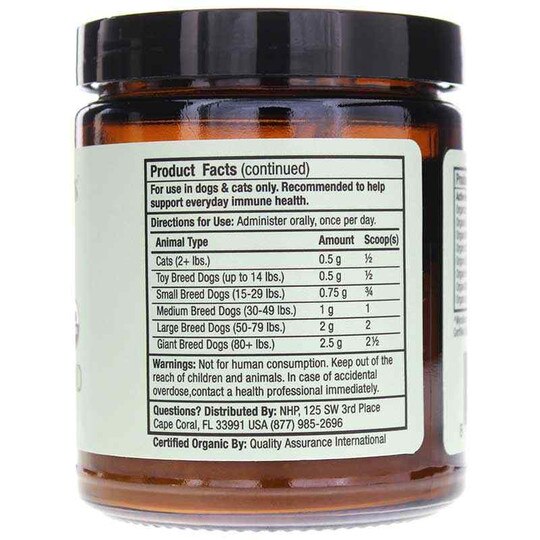 Organic Mushroom Blend for Dogs & Cats, 2.11 Oz, BW