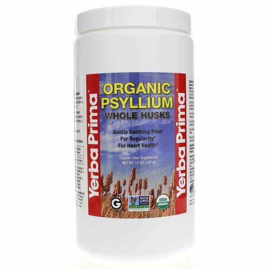 Organic Psyllium Whole Husks Powder, Yerba Prima