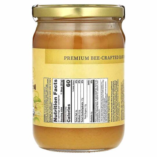 Organic Raw Honey, 16 Oz, HG