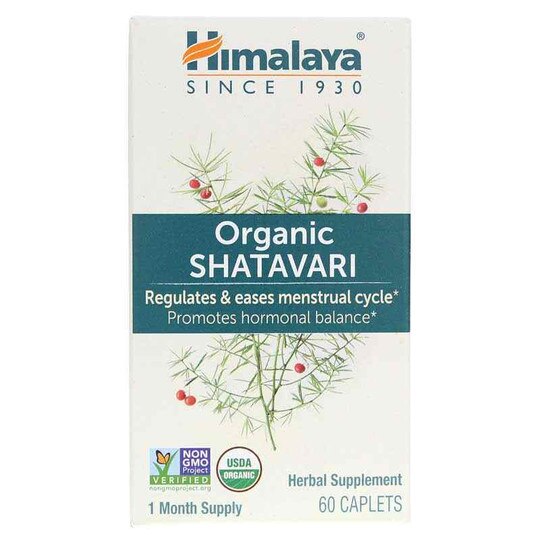 Organic Shatavari, 60 Caplets, HM