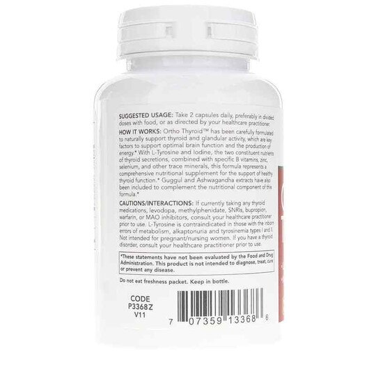 Ortho Thyroid, 90 Veg Capsules, PFLB