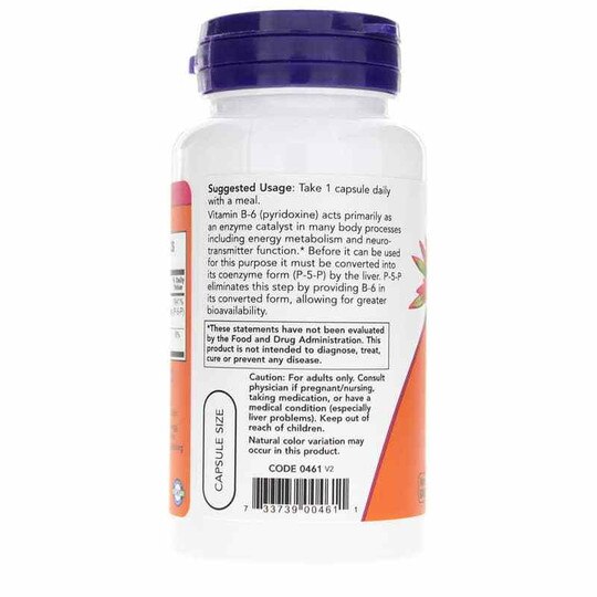 P-5-P 50 Mg, 90 Veg Capsules, NOW