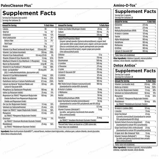 PaleoCleanse Plus 14 Day Detox Program, Strawberry Vanilla,1 Kit, DFH