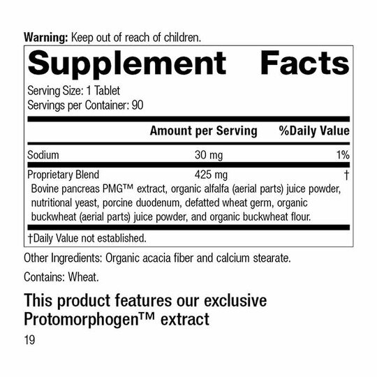 Pancreatrophin PMG, 90 Tablets, SP