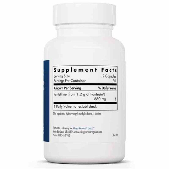 Pantethine, 60 Veg Capsules, ARG