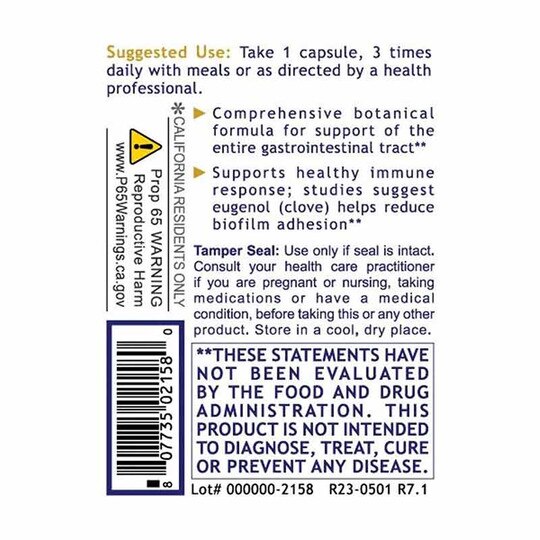 Paratosin Gastrointestinal and Immune Support, 60 Veg C, PRL