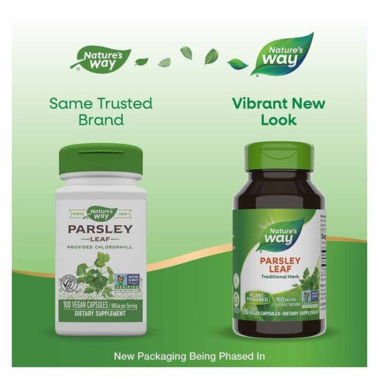 Parsley Leaf 450 Mg, 100 Vegan Capsules, NWA