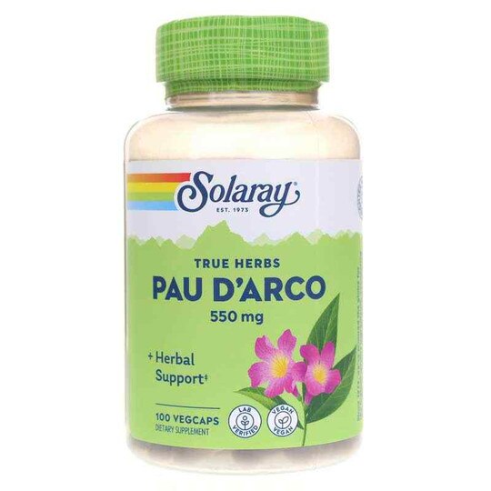 Pau D'Arco 550 Mg, 100 Veg Capsules, SLR