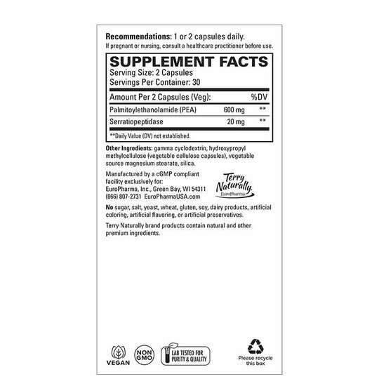 PEA Inflammation Response, 60 Capsules, TNT