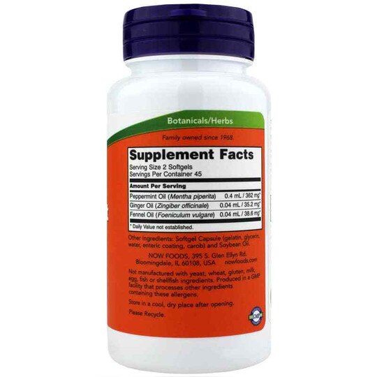 Peppermint Gels, 90 Softgels, NOW