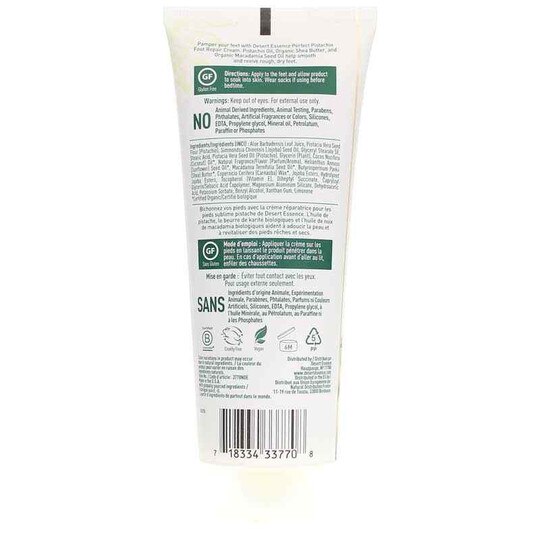 Perfect Pistachio Foot Repair Cream, 3.5 Oz, DES
