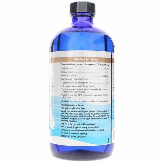 Pet Cod Liver Oil Large to Very Large Dogs, 16 Oz, NRN