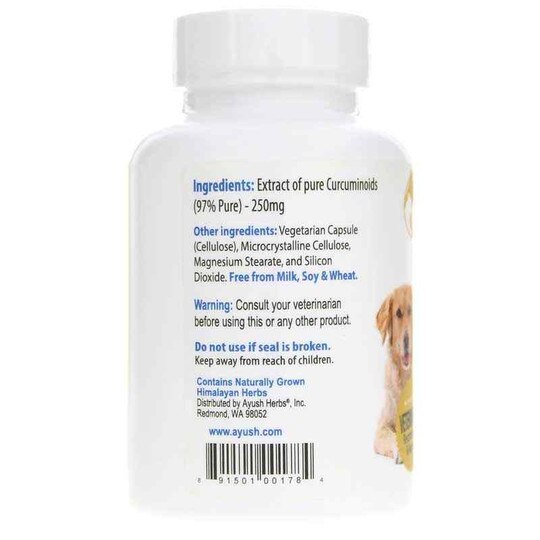 Mobility Liposomal Curcumin for Pets, 90 Capsules, AY
