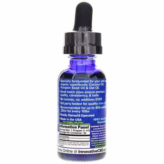 Pet Tincture 30 Mg CBD for Small Pets, 1 Oz, ICBD