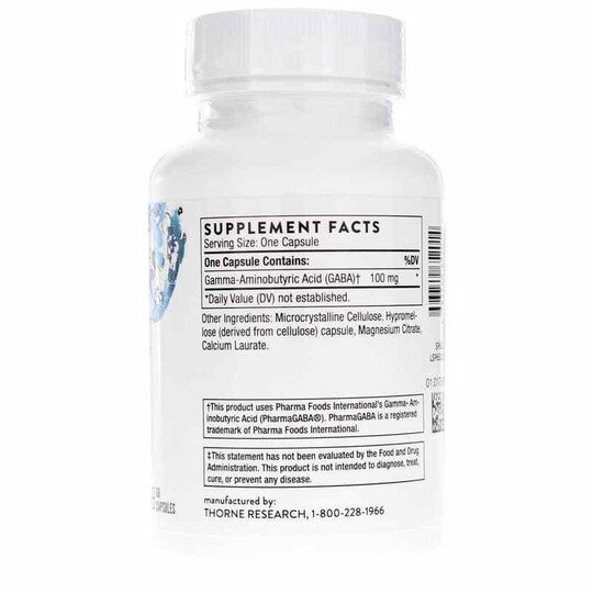 PharmaGABA-100, 60 Veg Capsules, THR