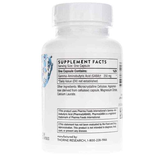PharmaGABA-250, 60 Veg Capsules, THR