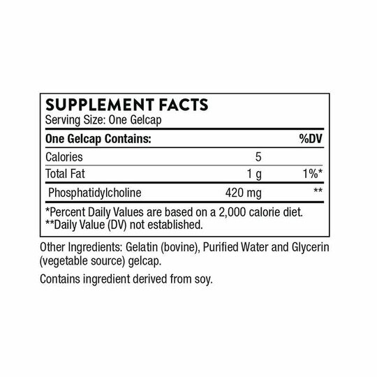 Phosphatidyl Choline, 60 Gel Capsules, THR