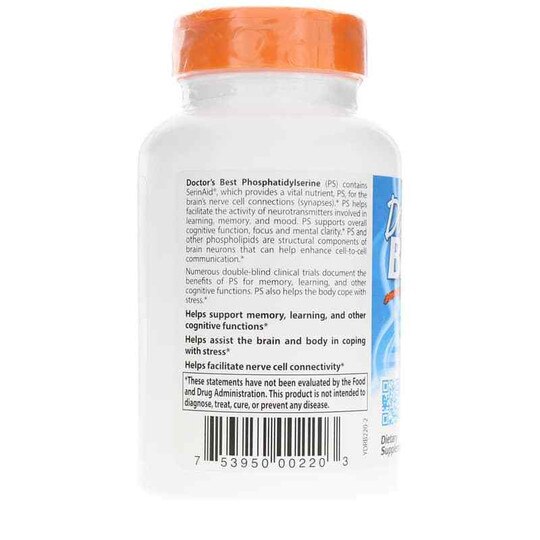 Phosphatidylserine 100 Mg, 120 Veg Capsules, DRB
