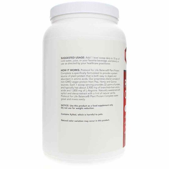 Plant Protein Complete Vanilla, 2 Lbs, PFLB