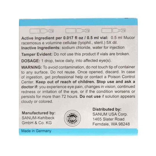 Pleo Muc Eye Drops 5X, 10 Vial(s), SNM