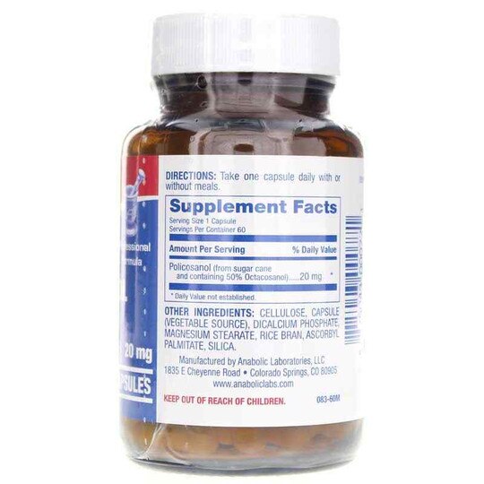 Policosanol 20 Mg, 60 Veg Capsules, ANL