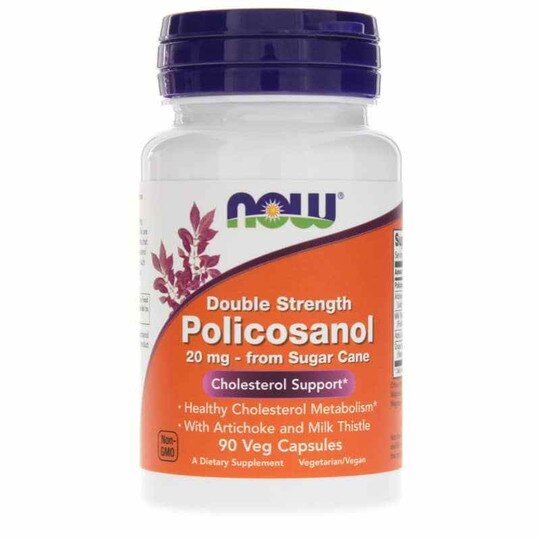 Policosanol 20 Mg Double Strength, 90 Veg Capsules, NOW