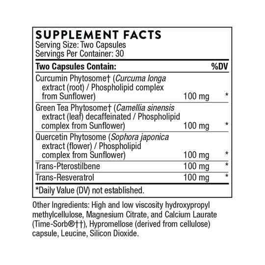 PolyResveratrol-SR® Resveratrol + Cofactors, 60 Veg Caps, THR