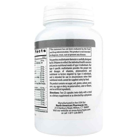 Polyvite Multivitamin Type A, 120 Capsules, DAPN