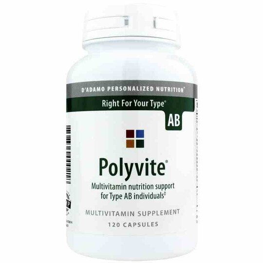Polyvite Multivitamin Type AB, 120 Capsules, DAPN