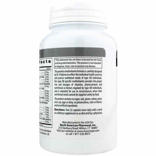 Polyvite Multivitamin Type AB, 120 Capsules, DAPN