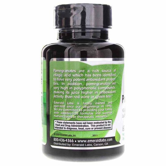 Pomegranate Capsules, 60 Veg Capsules, EMD