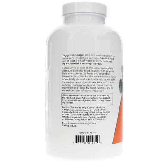 Potassium Gluconate Pure Powder, 1 Lbs, NOW