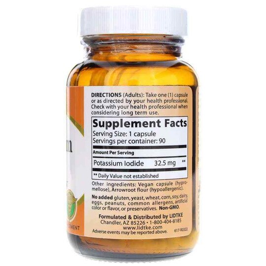 Potassium Iodide, 90 Vegan Capsules, LDK