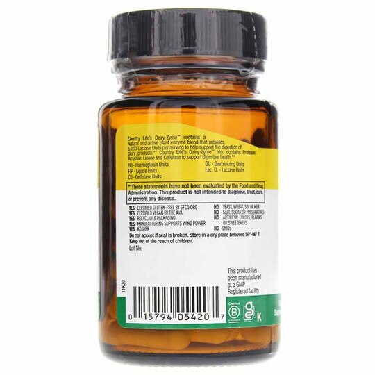 Power Dairy-Zyme Caps, 50 Vegan Capsules, CTL