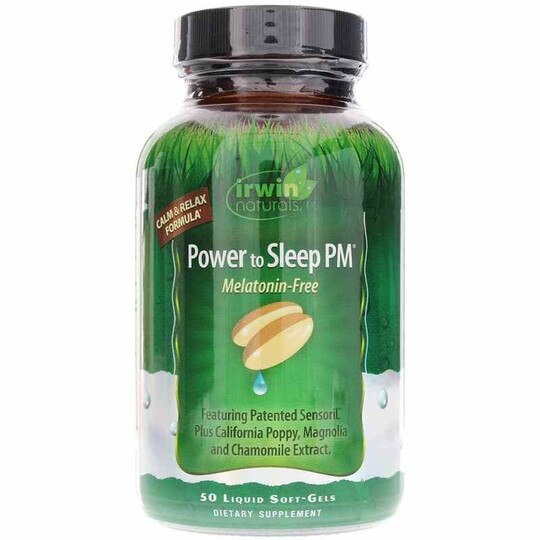 Power to Sleep PM Melatonin-Free, 50 Liquid Softgels, IRN