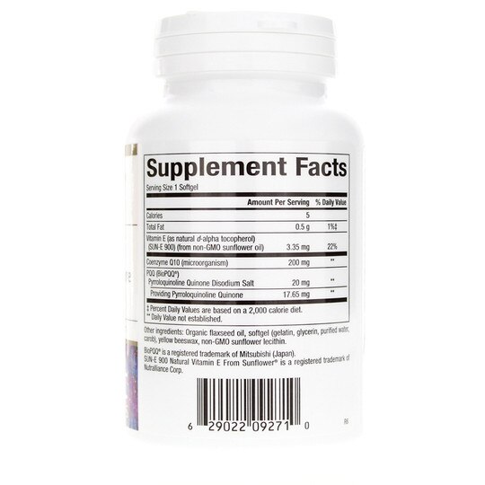 PQQ-10, 60 Softgels, BCN