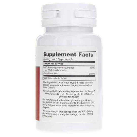 PQQ 40 Mg Extra Strength, 50 Veg Capsules, PFLB