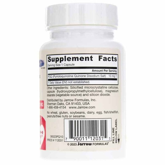 PQQ Pyrroloquinoline quinone 10 Mg, 30 Capsules, JRF
