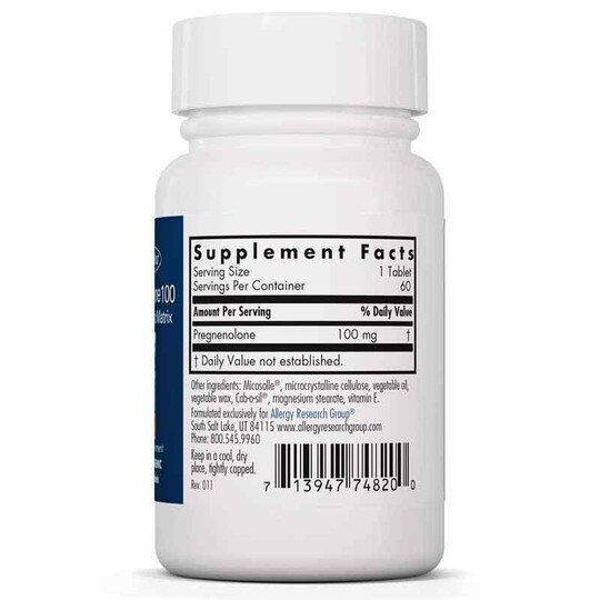 Pregnenolone 100 Mg, 60 Tablets, ARG
