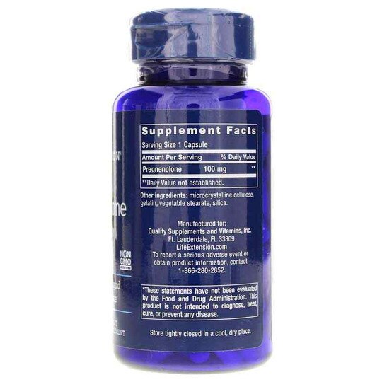 Pregnenolone 100 Mg, 100 Capsules, LFE