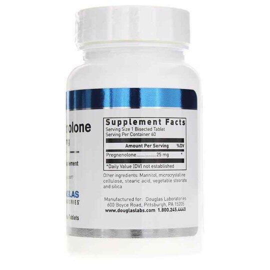 Pregnenolone 25 Mg, 60 Tablets, DGL