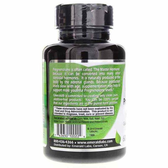 Pregnenolone 50 Mg, 60 Veg Capsules, EMD