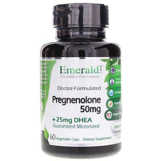 Pregnenolone 50 Mg with DHEA, 60 Veg Capsules, EMD