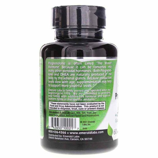 Pregnenolone 50 Mg with DHEA, 60 Veg Capsules, EMD