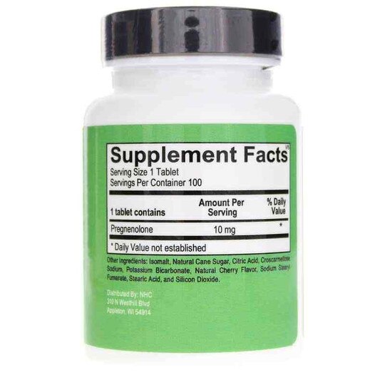 Pregnenolone Micronized 10 Mg, 100 Tablets, NHC