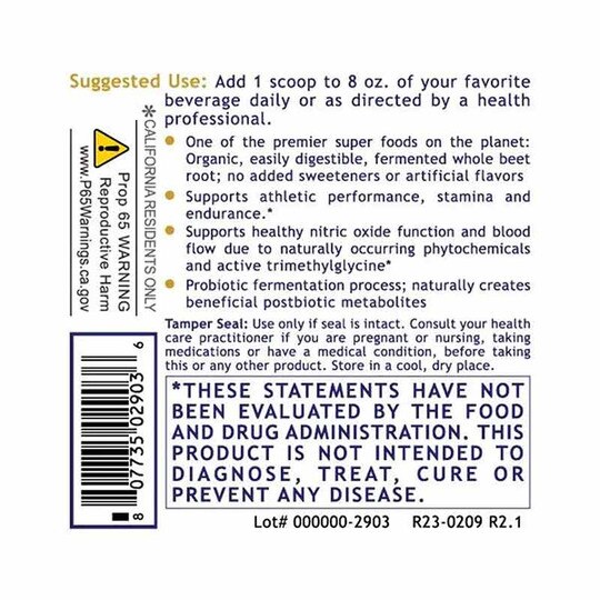 Premier Fermented Beets, 6.3 Oz, PRL