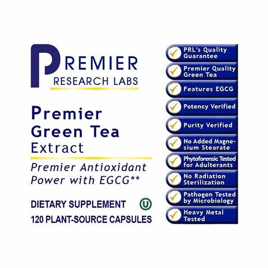 Premier Green Tea Extract, 120 Veg Capsules, PRL